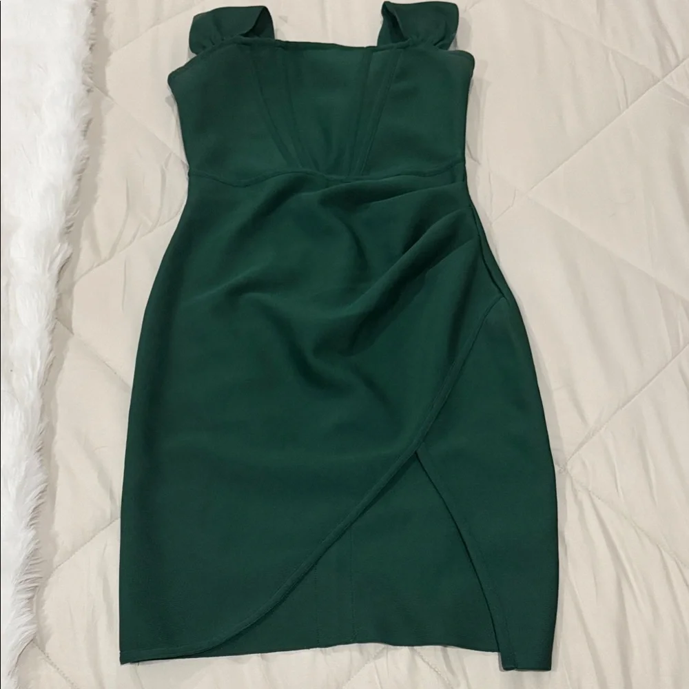 Fashion Nova Emerald Green Mini Dress - Picture 1 of 2